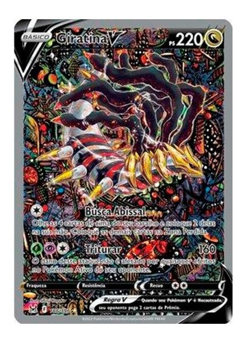 Carta Pokémon Giratina V Arte Alternada Usr Origem Perdida